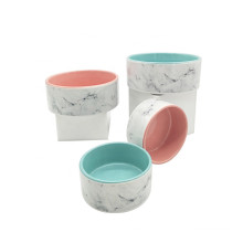 Manufacturer decal logo cute cat ceramic bowl food bowl for pets